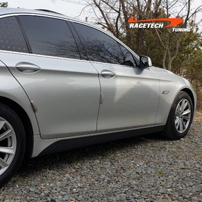 레이스텍 BMW 5시리즈 F10 G30 전용 사이드스컷 가니쉬 스티커, 무광블랙, 1개