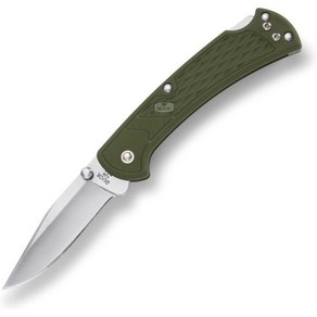 Buck Knives 벅 나이프 112 슬림 셀렉트 접이식 잠금백 포켓 엄지 스터드와 탈착가역식 딥 캐리 클립 나일론 핸들 3 420HC 블레이드