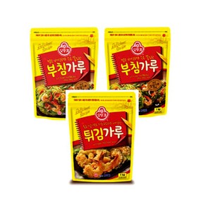 [뚜나샵] 오뚜기 부침가루1kg 2개 + 튀김가루 1kg 1개