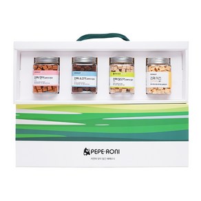 Gift box 페페로니 진짜 시리즈 4개 SET 연어+소고기+닭고기+치즈, 보랏빛 달, 180g, 1개