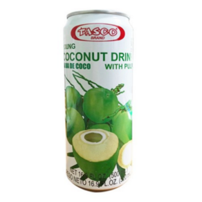 Tasco Young Coconut Juice with Pulp(Buko Juice) 타스코 영코코넛 주스[아시아마트M], 500ml, 12개