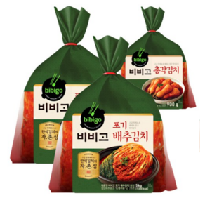 시원 아삭한 비비고 포기김치 10kg + 총각김치 900g, 1세트