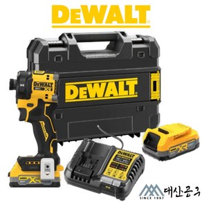 디월트 DCF870E2T 충전 오일펄스 임팩트 드라이버 20V 1.7Ah 2팩 BL 유압식 저소음 컴팩트형, 1개