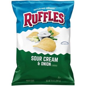 러플스 사워 크림 앤 어니언 감자칩 240.9g Ruffles Sou Ceam & Onion Potato Chips, 1개