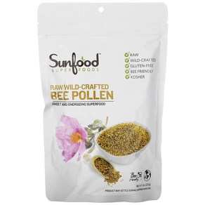 Sunfood 무가공 야생수확 벌 꽃가루 227g(8oz), 1개