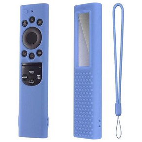 2022 용 실리콘 보호 케이스 삼성 태양광 리모컨 BN59 스마트 TV 충격 방지 커버 슬리브 TM-1990C, 12 Luminous Blue