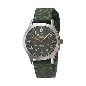 Timex 타이맥스 남녀공용 TW4B13900 엑스퍼디션 스카우트 36mm 그린/블랙 나일론 스트랩 시계 손목 시계