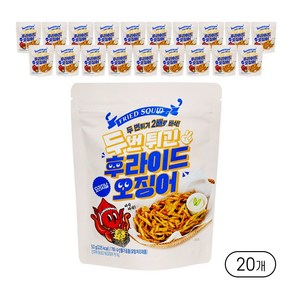 연두 두번 튀긴 후라이드 오징어 오리지널, 50g, 20개