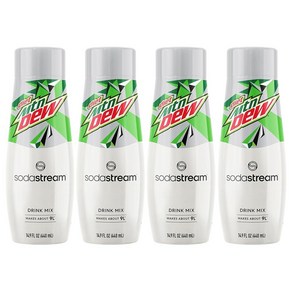 SodaSteam Diet Mountain Dew 소다스트림 마운틴듀 드링크 믹스 44.9ml(14.9온스)229336, 440ml, 4개