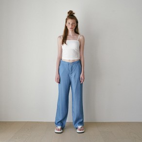 tencel denim pants light blue