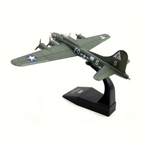 수집용 1:144 스케일 B-17F 플라잉 폭격기 금속 모형 전투기 모형 다이캐스트 비행기 모형, 01 녹색, 1개