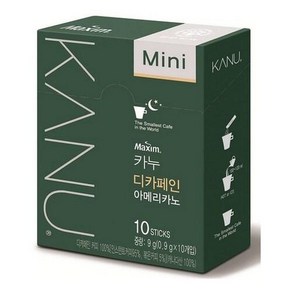 동서식품 맥심 카누 디카페인 아메리카노 미니, 0.9g, 10개입, 1개