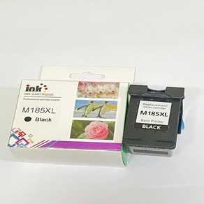 삼성 INK-M185 INK-C185 J1680 J1780W J1780DW 호환 잉크 대용량, 검정 1개, 1개