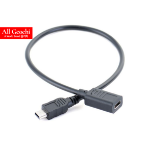 USB 3.1 미니5핀 C타입 변환 연결 케이블 Mini 5핀 TypeC 20cm, USB-C(암) to 미니5핀(수) 케이블, 1개