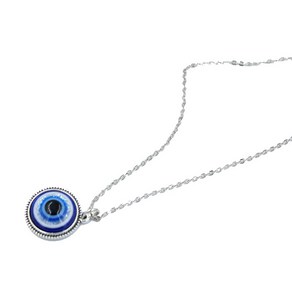 Vinatge for Evil Eye Pendant 목걸이 실버 럭키 터키 악마 눈 수지 펜던트 목걸이 발렌타인데이 선물