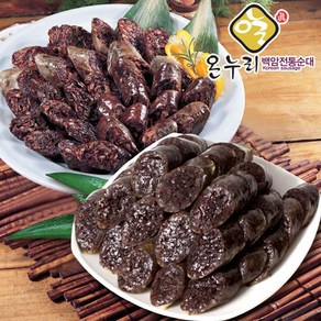 [백암전통순대] 찰순대1kg + 야채순대 1kg, 상세 설명 참조, 1kg, 1개