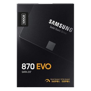 삼성전자 V-NAND SSD 870 EVO Solid State Dive, MZ-77E500BW, 500GB