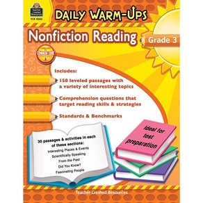 Teache Ceated Resouces Daily Wam-Ups: Nonfiction Reading Book G 교사가 만든 자료 일일 워밍업: 논픽션 읽기 도서 3학, 1개, Gade 3,Teache Ceated Resou