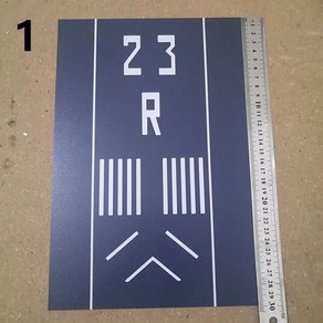 1/400 공항 활주로 앞치마 전시 플랫폼 비행기 장식용 30*20cm 접합 가능 모형 장식 비행기모형, 공항 활주로 1, 1개