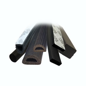 EPDM 발포패킹 발포 원형 사각 D형 팩킹 고무, 3 x 10 EPDM 테이프접착 1M, EPDM 발포 테이프접착, 1개