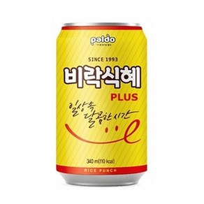 기타 비락식혜 340ml 24캔, 24개