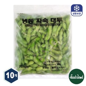 냉동 자숙 대두 콩 450g 껍질콩 잡곡 농산물 풋콩 에다마메 완두콩 주전부리 안주용, 10개