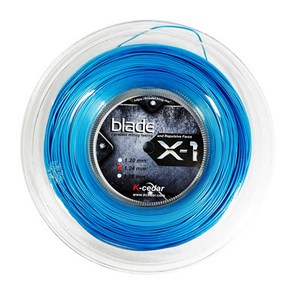 K-Ceda 케이세다 블레이드 X-1 원형 테니스 스트링 1.25mm 200m, 1.24mm, 1개