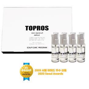 탑프로스 건성(비듬)두피용 영양앰플 (TOPROS Anti-Danduff Scalp Ampule) [전문 두피관리실용 영양앰플], 1개, 120ml