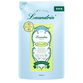 란도린 액상 섬유유연제 그린티 향 480ml 리필 일본 좋은 향기 일반 드럼용 실내건조, 1개