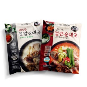 신의주 얼큰 순대국 600g, 4개