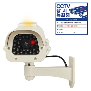 다감컴퍼니 모형 CCTV 가짜 CCTV 태양열 최고급형 적외선(IR) 카메라, 화이트, 1개