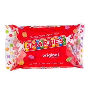 스마티즈 캔디 오리지널 Oiginal Smaties Assoted Flavos Candy Rolls, 1개, 454g