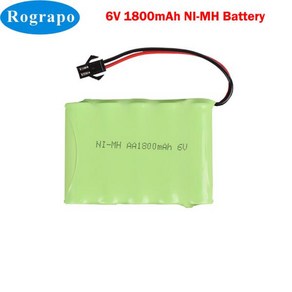 Rc 장난감용 NI-MH AA 충전식 배터리 자동차 탱크 로봇 총 Rc 보트 DIY 설치 6V 2500mAh 신제품, 02 6V 2000mAh, 1개