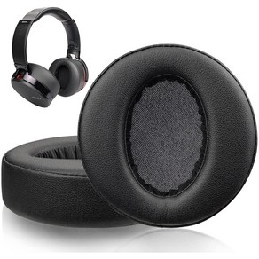 SOULWIT 교체용 이어패드-호환 모델 소니 Sony MDR-XB950 XB950BT XB950B1 XB950N1 XB950AP 헤드폰 단백질 가죽 이어패드 소음 차단 1쌍, Black, 1개