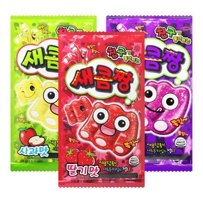 새콤짱 포도+딸기+사과맛 35gx3개, 45g, 3개