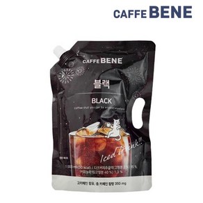 카페베네 커피파우치 블랙 1L, 1000ml, 1개