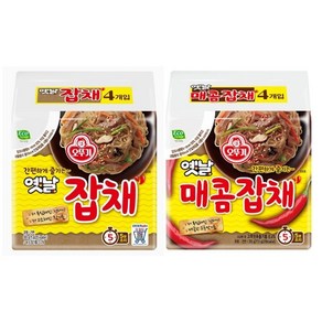 오뚜기 잡채라면 2종 (옛날잡채+매콤잡채), 1세트