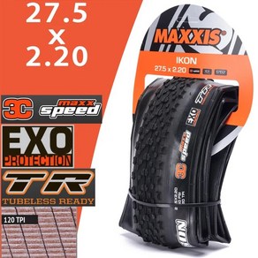 MAXXIS IKONM319RU 자전거 MTB 타이어 26x2.0/2.35 27.5x2.2 29x0/2.2, [03] 27.5X2.2 3CS EXO TR, 1개