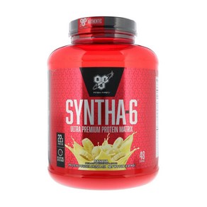 BSN 신타6 울트라 프리미엄 프로틴 파우더 ( 바나나 ) 탄수화물 15g 단백질 22g 마그네슘 20mg (2.27kg) Syntha-6 신타식스, 1개