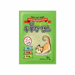 두부랑캣츠 응고형 고양이 모래 녹차향, 7L, 1개