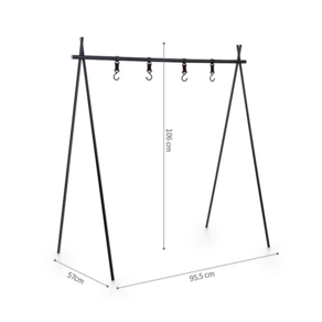 캠핑용품걸이 경량 행거 감성 캠핑행어 수납 걸이 정리 간편조립, 대형, 추가안함, 1개
