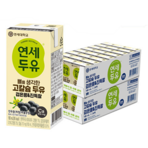 뼈를 생각한 고칼슘 두유 검은콩 진득찰, 180ml, 48개