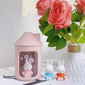 Miffy 미피 가습기 2세대 듀얼 분무 가습량 증가 탁상용 무드등 무소음 미니 가습기 USB 미니 신생아 가습기 선물 책상용 사무실 캠핑 차량용 휴대용 가습기