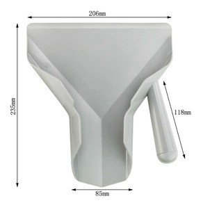 감자튀김 스쿱 담는 삽 주걱 포테이토 포장 깔때기, 오른쪽 손잡이플라스틱, 1개
