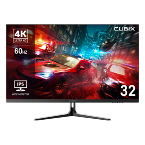 큐빅스 4K UHD 32인치 모니터 IPS 게이밍 컴퓨터 CX-320U60, CX-320U60(일반)