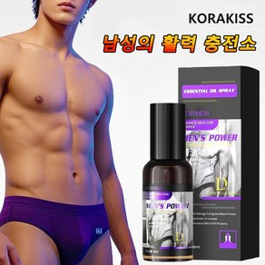 KORAKISS 옴므 롱래스팅 미스트 남성 지구력 향상 자극 없이 부드럽게 장기간 사용 가능 (비밀배송), 1개, 30ml