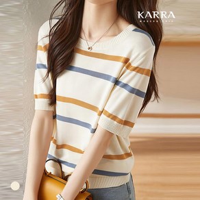 [카라] KARRA 유니라인반팔니트_A4M0431