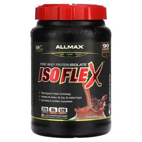 올맥스 Isoflex 100% 분리 유청 단백질 초콜릿 웨이프로틴 아이솔레이트 907g(32oz), 1개, 2kg