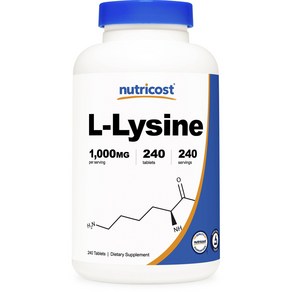 뉴트리코스트 L-리신 1000mg 타블렛, 240개입, 1개, 240정