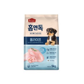 홈앤독 전연령 5kg / 강아지사료 / 댕댕이사료, 1개